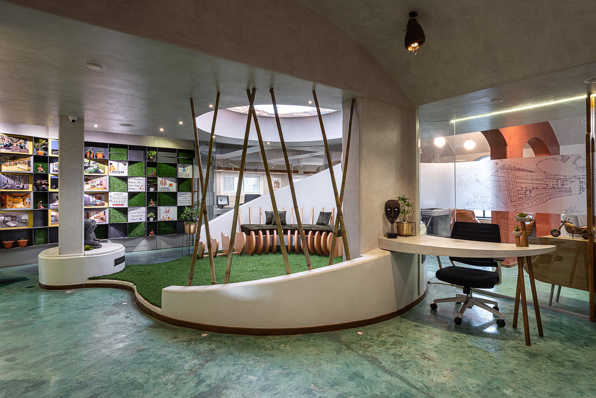 Studio discussion area